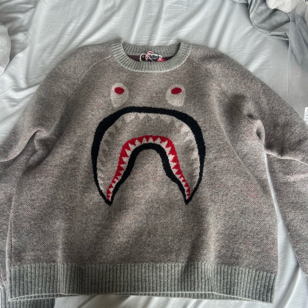 Bape shark wool sweater